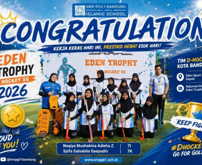 Dua Siswi SMP PGII 1 Bandung Harumkan Nama Sekolah di Kejurnas Hockey 5s U-16 Eden Trophy 2026